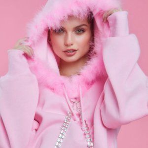 Dolls Kill Sugar Thrillz BLINGED N' BABIED Hoodie